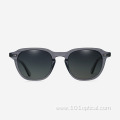 Flat Round Acetate Women And Men Sunglasses